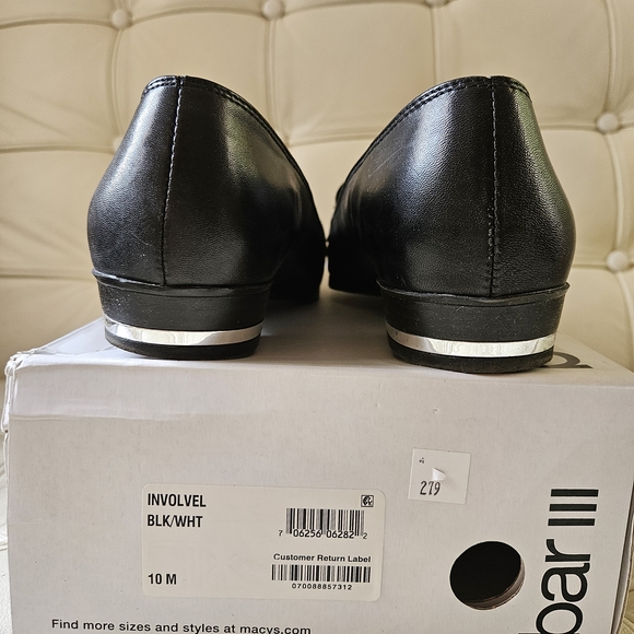 Bar III Black Leather Dress Loafers Flats-Size 10M - Picture 3 of 7